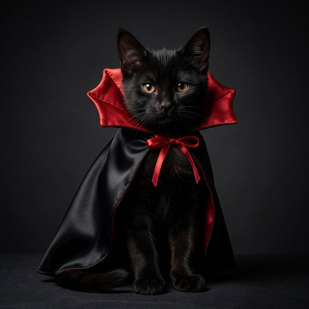 Cape de Vampire — Costume Dracula pour Chat & Petits Animaux